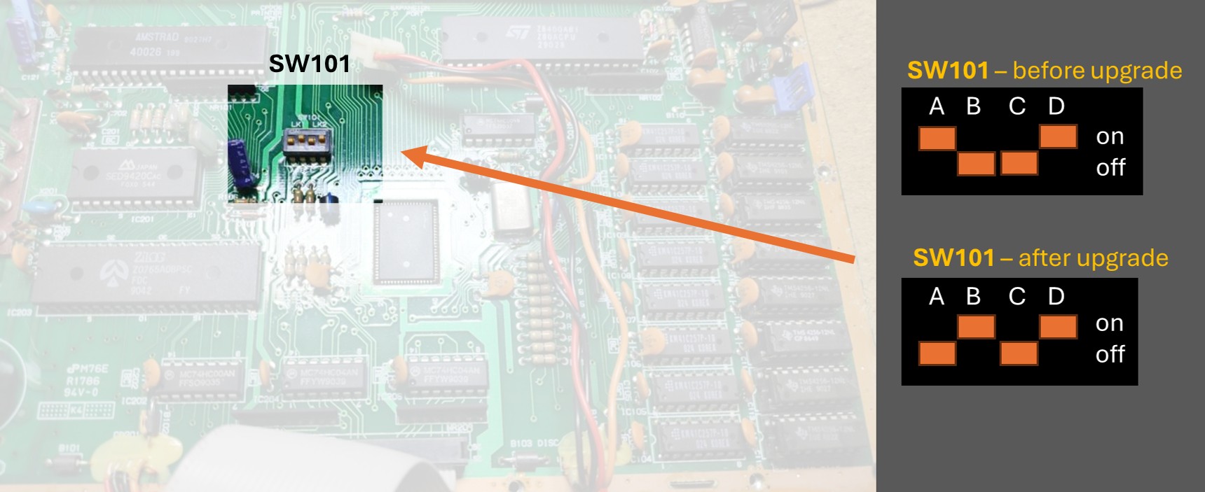 Amstrad-PCW8256-DipSwitches