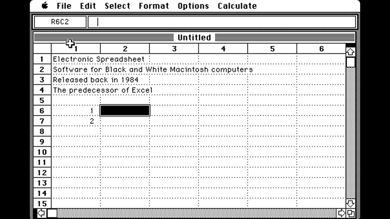 Apple Macintosh - Excel